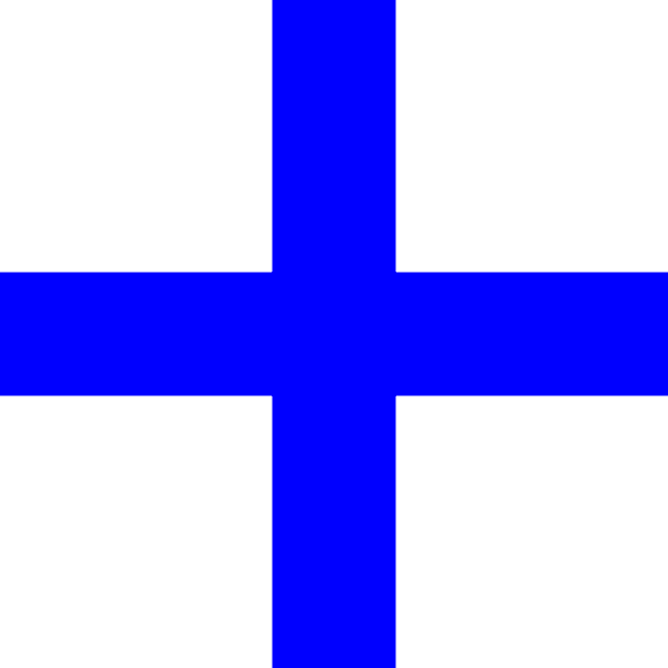 Blue Greek cross