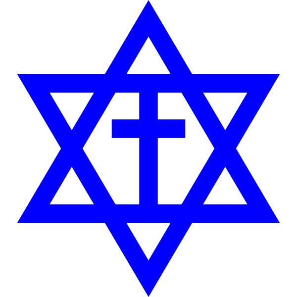 Blue Jewish symbol