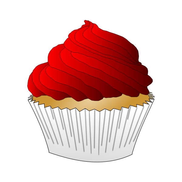 Vanilla Red Cupcake
