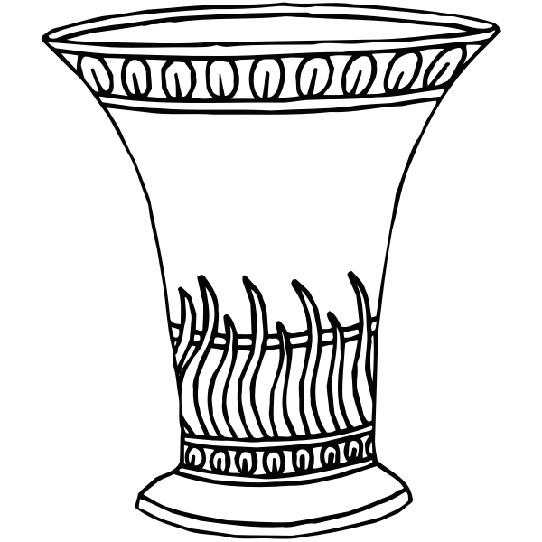Simple vase drawing