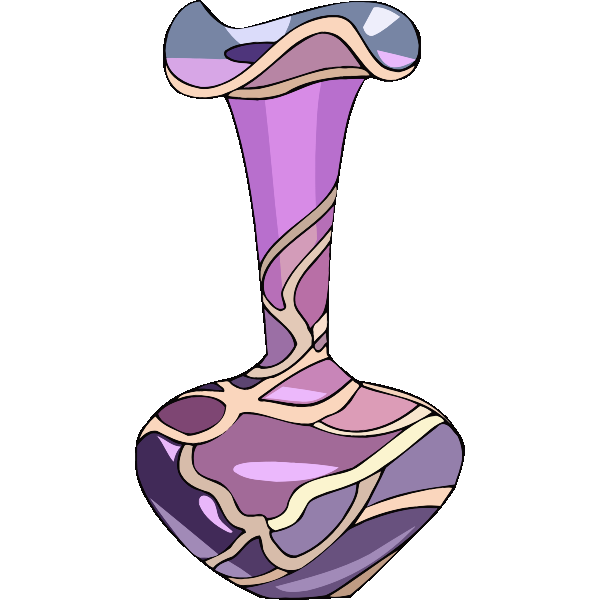 Violet vase