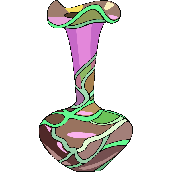 Coloredl vase sketch
