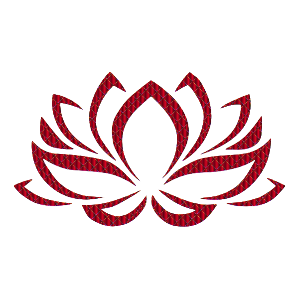 Vermillion Lotus Flower 2 No Background