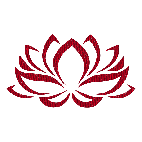 Vermillion Lotus Flower No Background