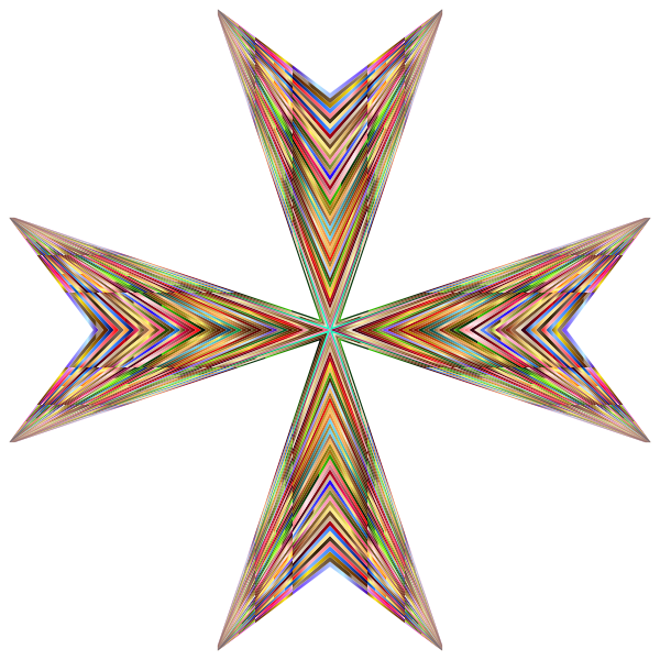 Download Vibrant Maltese Cross | Free SVG