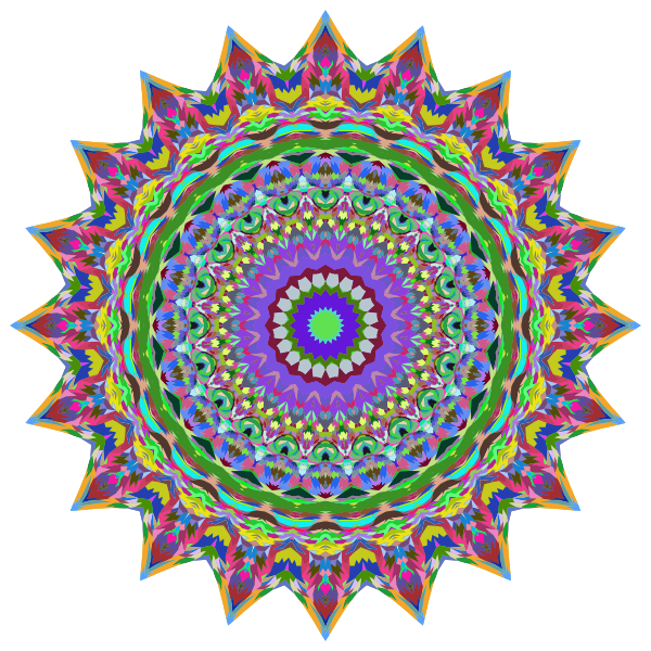 Vibrant Mandala | Free SVG