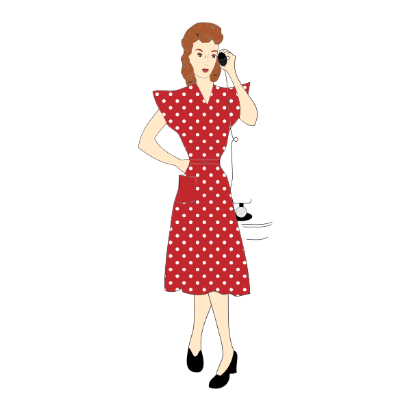 Lady on telephone