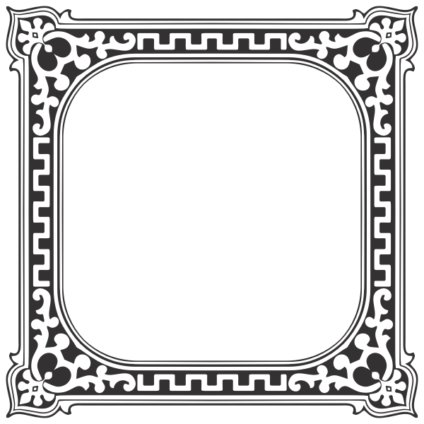 Mirror frame with decoration | Free SVG