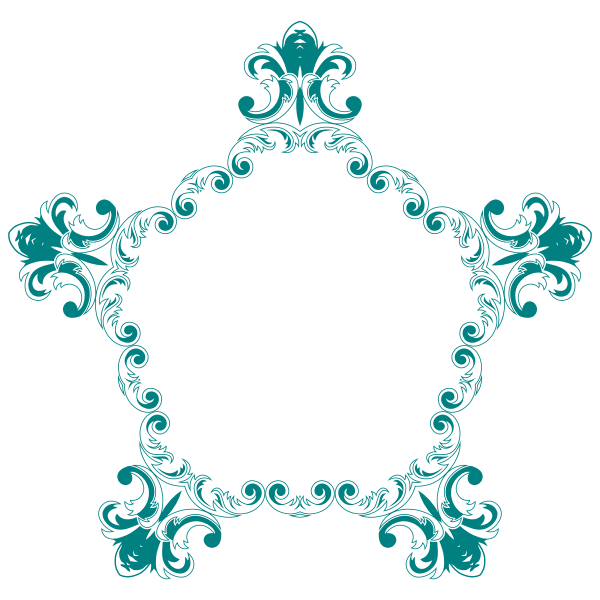 Floral ornamental frame