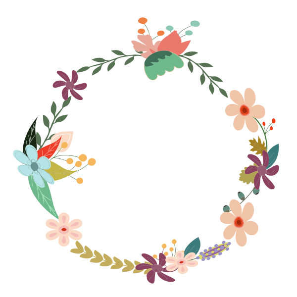 Download Vintage Floral Wreath | Free SVG