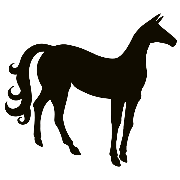 Vintage horse silhouette