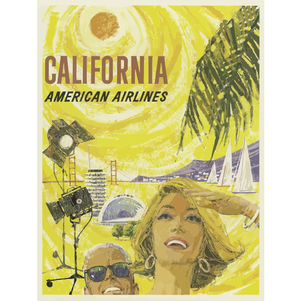 Californian tourism poster