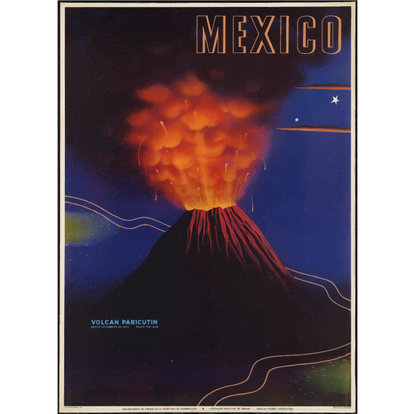 Vintage travel poster of Mexico