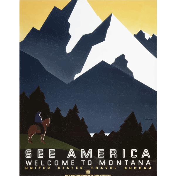 Vintage poster of Montana