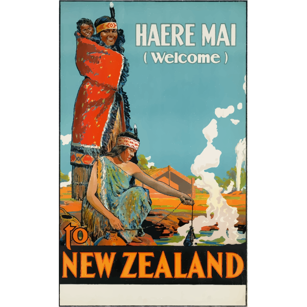 New Zealand traditional poster