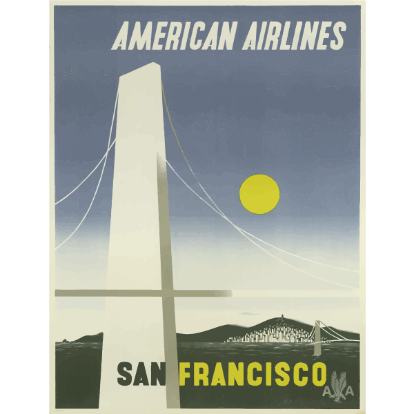 American Airlines vintage poster