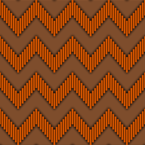 Retro pattern in orange shades