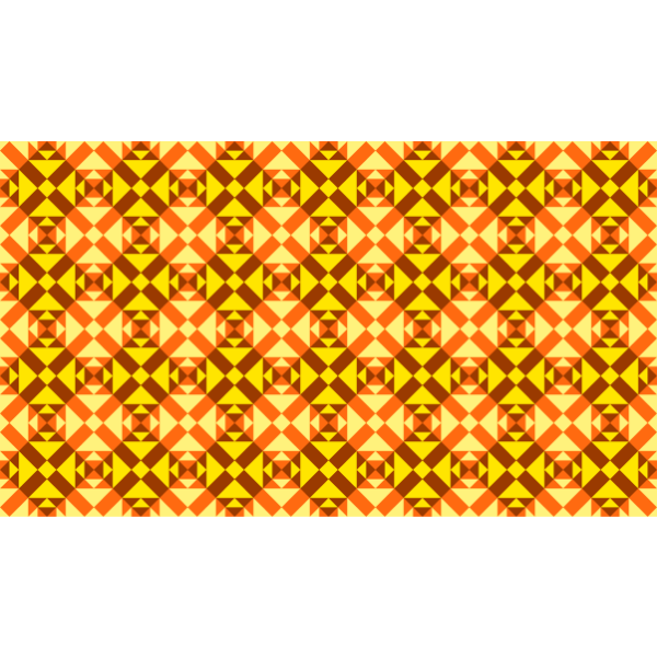 Vintage pattern in yellow and orange