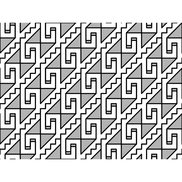 Vintage pattern in geometrical style