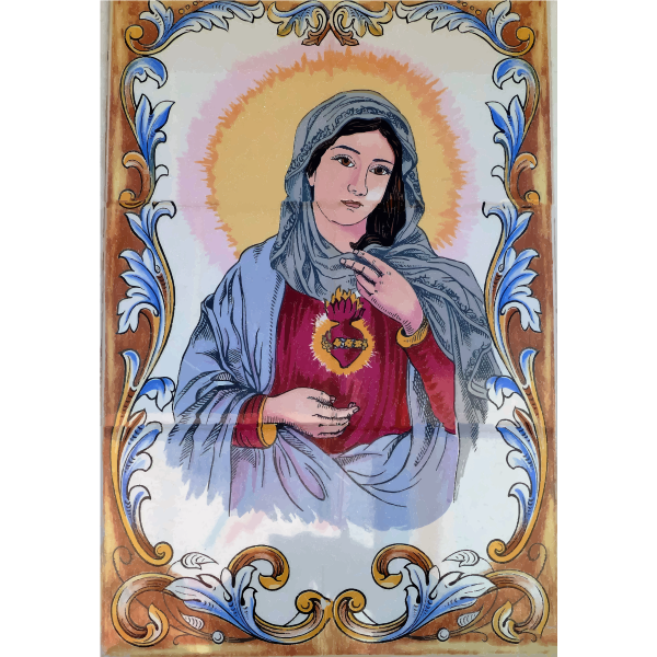 Download Virgin Mary Mural | Free SVG