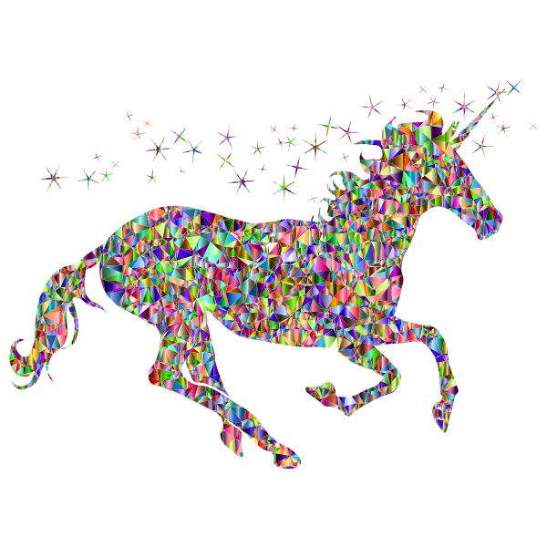 Unicorn in chromatic colors