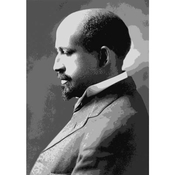 W. E. B. Du Bois portrait painging vector image