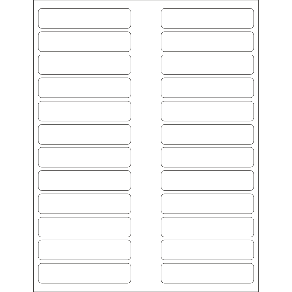 WL-850 label template vector drawing - Free SVG