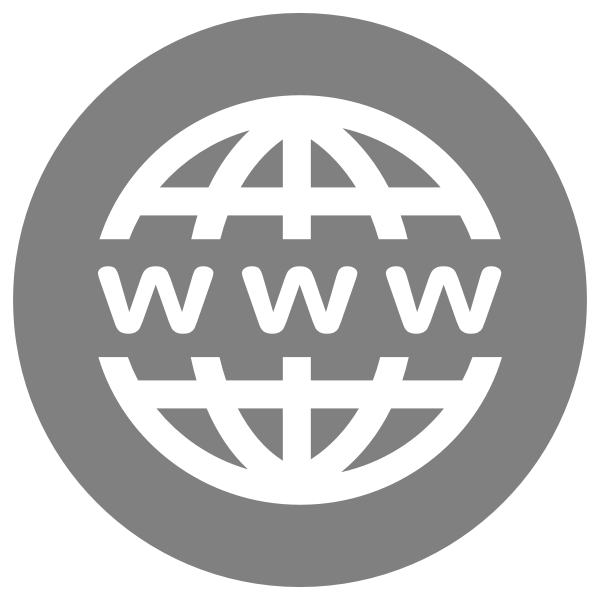 website icon black and white