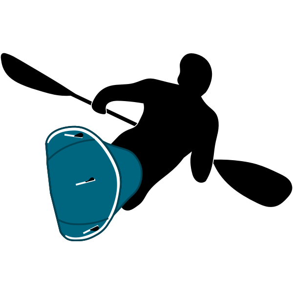 Waveski sport logo vector clip art