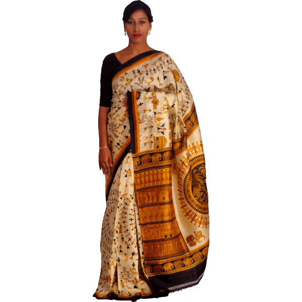 Woman in colorful sari