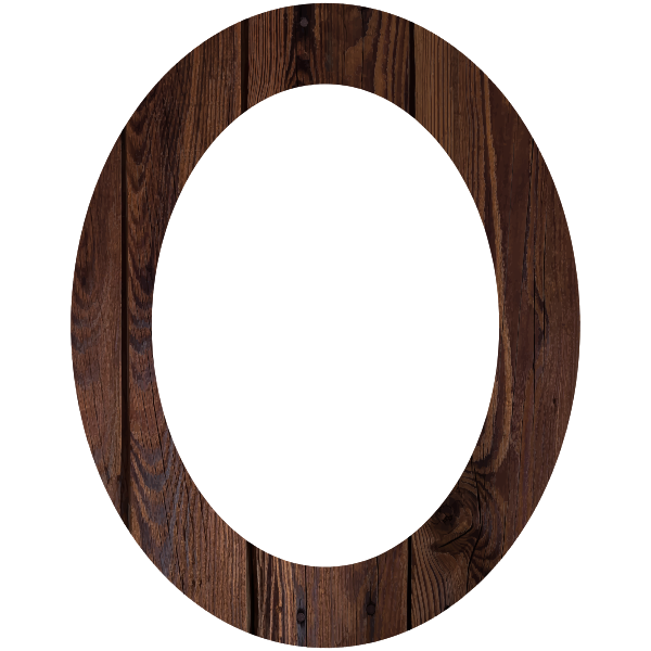 Wood Frame Circular Shape