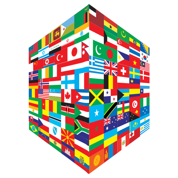 World Flags Cube
