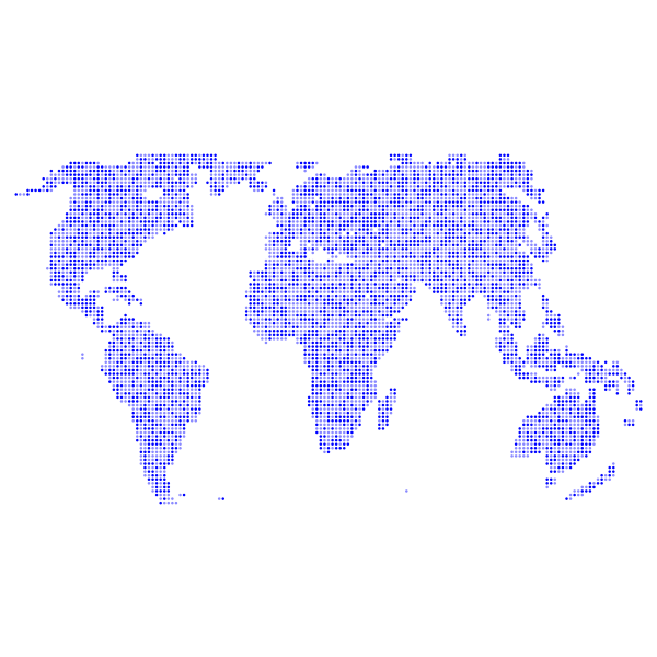 World Map Dots 2 Variation 2