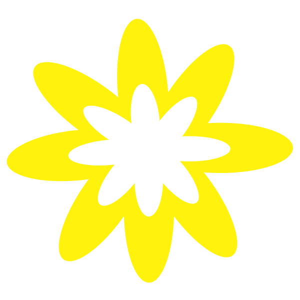 Yellow Burst Flower