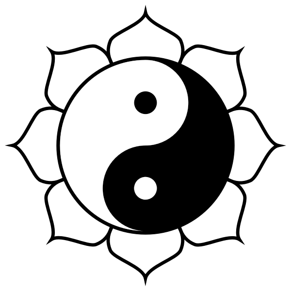 Download Yin Yang lotus | Free SVG