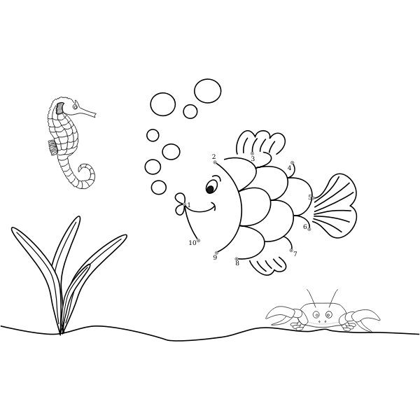 bible characters clipart black and white fish
