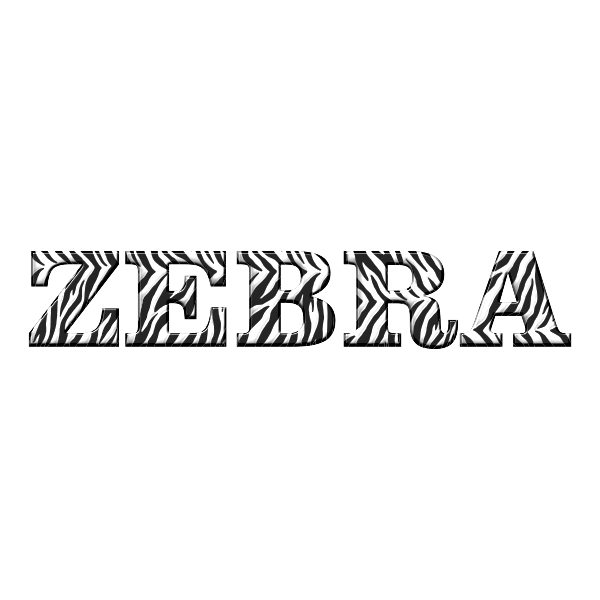 Zebra Typography Enhanced 2