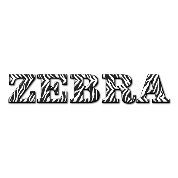 Zebra Typography Enhanced 3