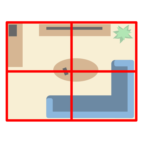Zone search pattern illustration