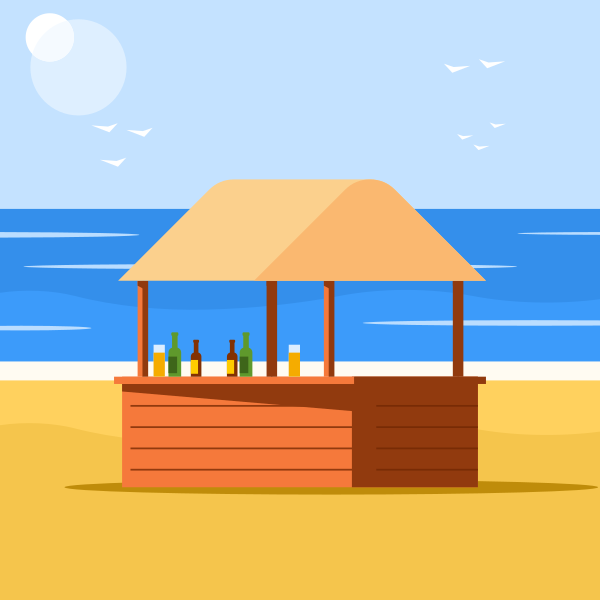 Beach Bar Illustration