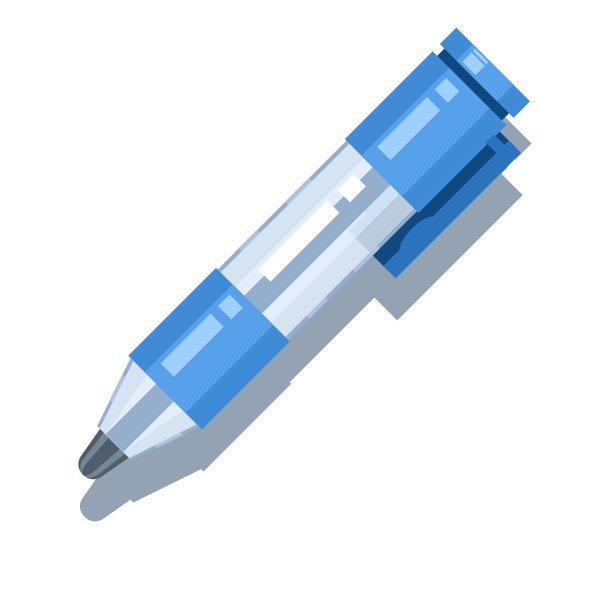 Blue Ballpoint Pen