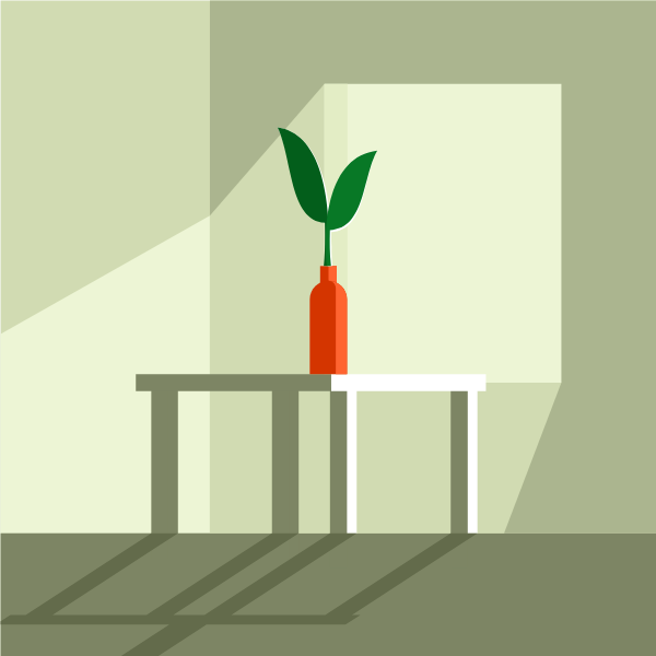 Vase on the table