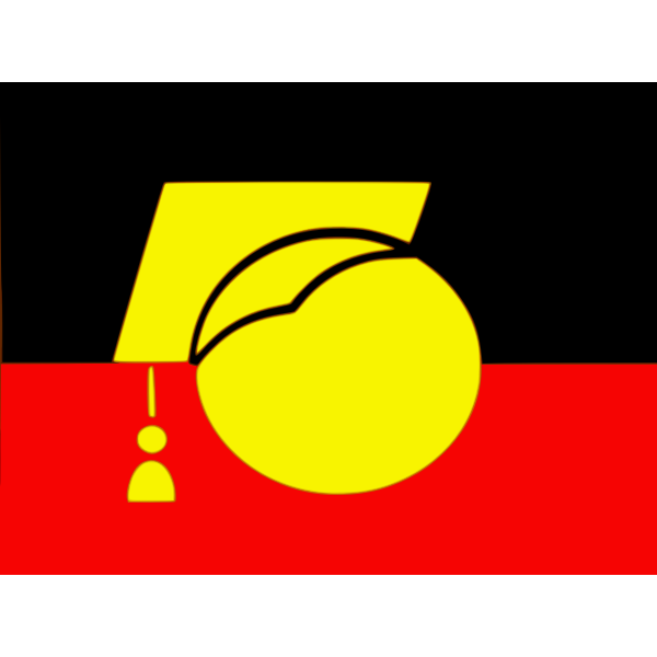 The Australian Aboriginal Flag Vector Clip Art Free Svg
