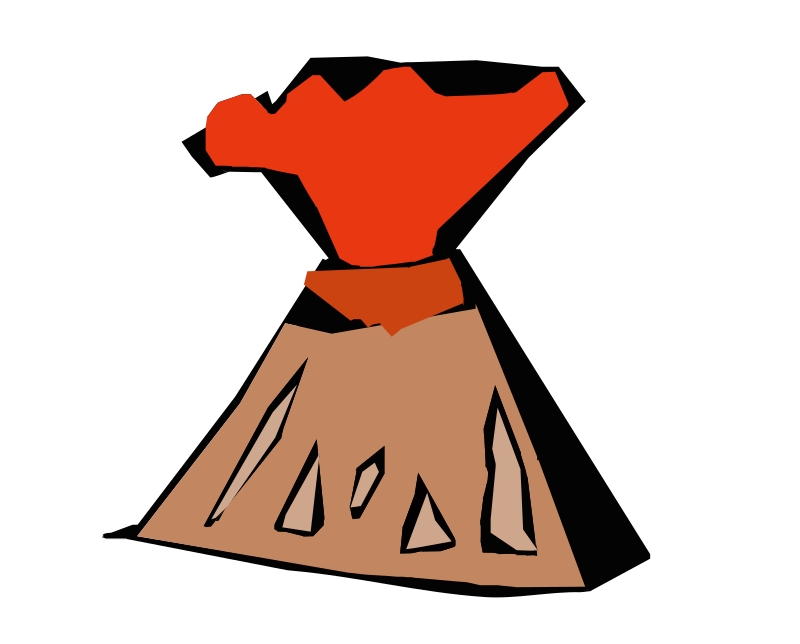Abstract volcano