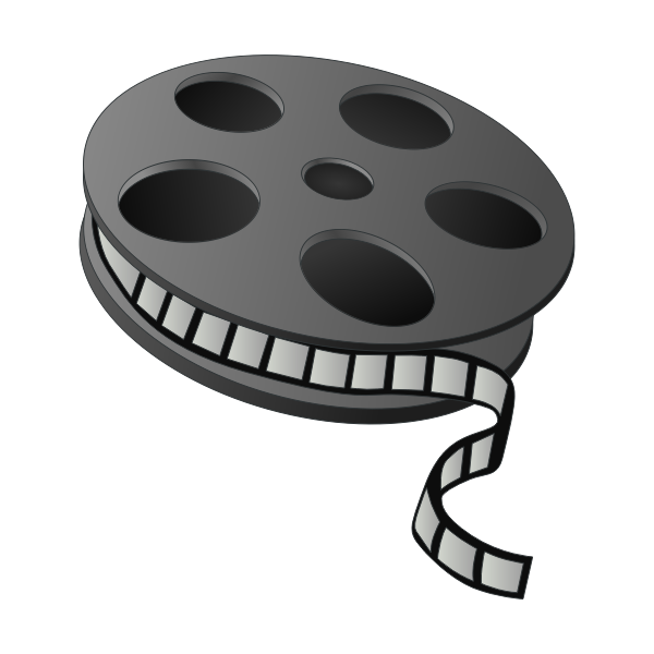 Roll of film vector drawing