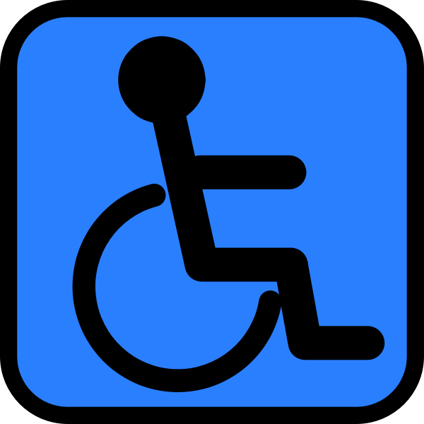 Accessible sign vector image
