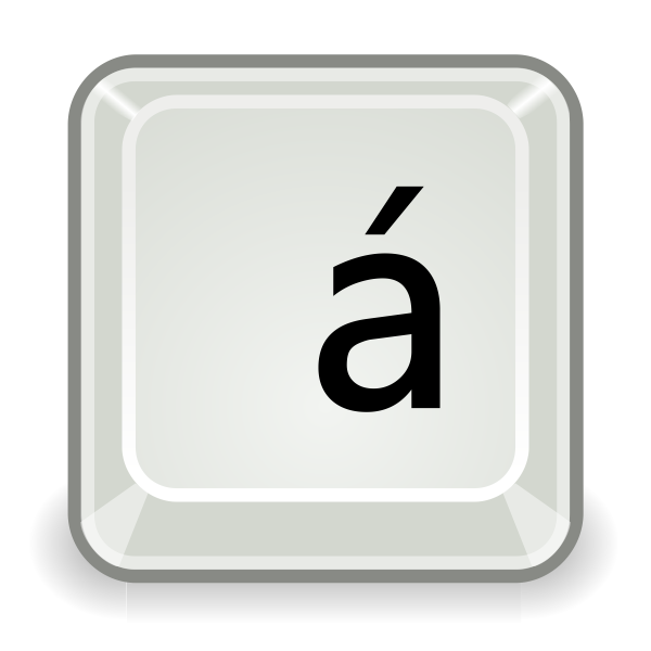 Computer key vector image