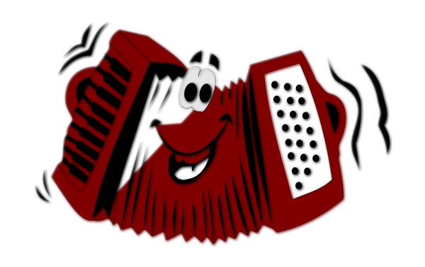 Cartoon accordion