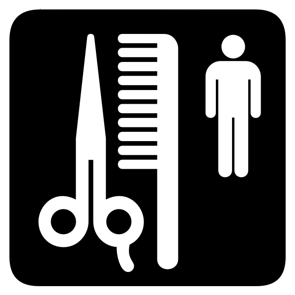 Aiga barber shop icon pictogram