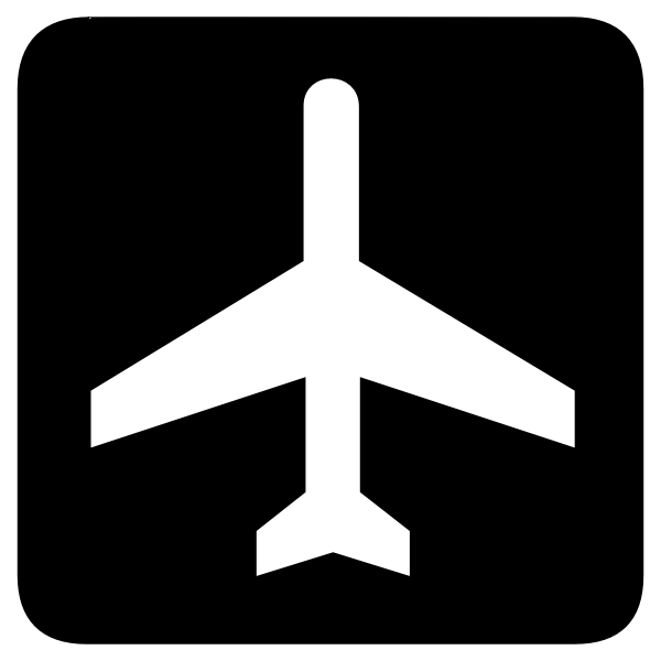 Airport sign vector image